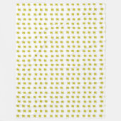 Hanukkah seagull with dreidel and gelt フリースブランケット (正面)