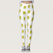 Hanukkah seagull with dreidel and gelt レギンス (正面)