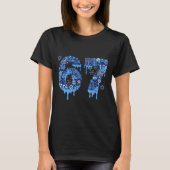 Hanukkah Six Seven 67 Meme Funny Dreidel Menorah S Tシャツ (正面)
