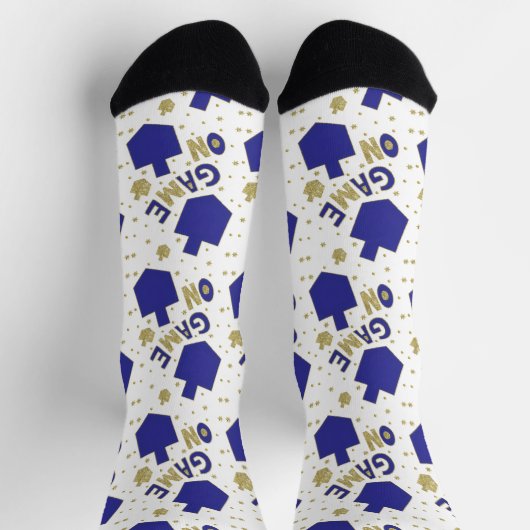 Hanukkah Socks "Game On" ソックス (上部)