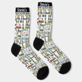 Hanukkah Socks "Happy Hanukkah Funukkah" ソックス (右)