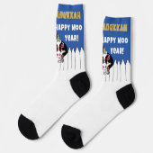 Hanukkah Socks "Happy MOO Year" ソックス (左)
