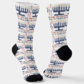 Hanukkah Socks "Menorah Happy" ソックス (傾斜あり)