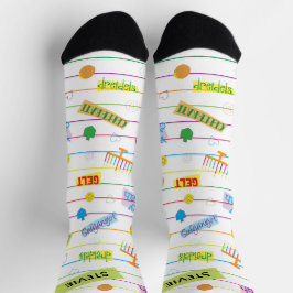 Hanukkah Socks "Party Time" ソックス