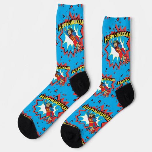 Hanukkah Socks "Super Judah" ソックス (左)