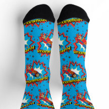 Hanukkah Socks "Super Judah"