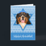 Hanukkah Star of David - Bernese Mountain Dog シーズンカード<br><div class="desc">ことわざハッピーハヌカーは、ダビデの星に囲まれた山鹿を着たこのベルネーゼの山犬よりもおもしろいを高めることができる。このお洒落休日のデザインは、他の愛犬家だけでなく、あなたの友人や家族を喜ばせるだろう。このデザインは100種類以上の犬種で利用可能。あなたもしは犬の品種を見ないもしか、このデザインで自分の犬が欲しいか、私だけ。このデザインのバージョンも自分の写真をにアップロードできる。</div>