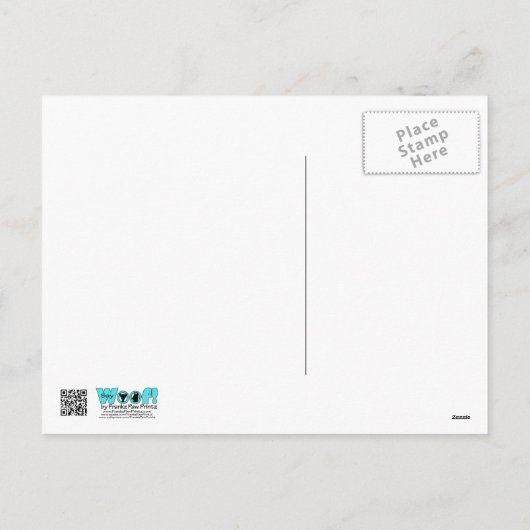 Hanukkah Star of David - Great Dane - Harlequin シーズンポストカード (裏面)