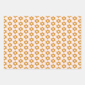 HANUKKAH STAR OF DAVID Jewish Holiday Set of ラッピングペーパーシート (正面)