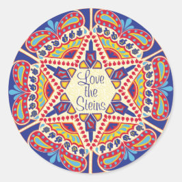 Hanukkah Stickers (1 1/2"または3")Hanukkah Dreidels ラウンドシール