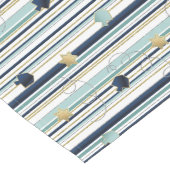 Hanukkah Stripes and Dreidels ロングテーブルランナー (コーナー)