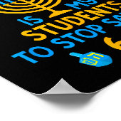 Hanukkah Students Saying 6-7 67 Six Seven Hebrew S ポスター (角)