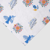 Hanukkah Tissue paper – dreidel , floral 薄葉紙 (詳細)
