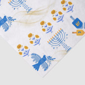 Hanukkah tissue Paper – Menorah, Dove, Dreidel 薄葉紙 (詳細)