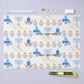 Hanukkah tissue Paper – Menorah, Dove, Dreidel 薄葉紙 (クラフト)