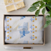 Hanukkah tissue Paper – Menorah, Dove, Dreidel 薄葉紙 (ギフト)