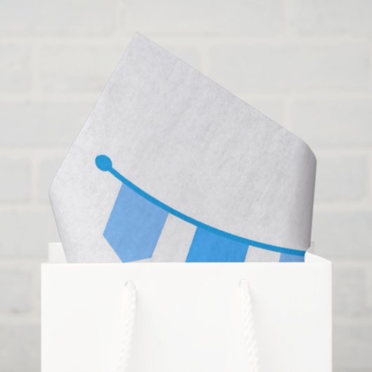 Hanukkah Tissue Paper with Vibrant Flowers, Menora 薄葉紙 (ギフトバッグ)