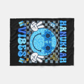 Hanukkah Vibes Chanukah Pajama Happy Hanukkah Men  フリースブランケット (正面(横))