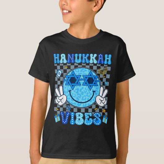 Hanukkah Vibes Chanukah Pajama Happy Hanukkah Men  Tシャツ (正面)