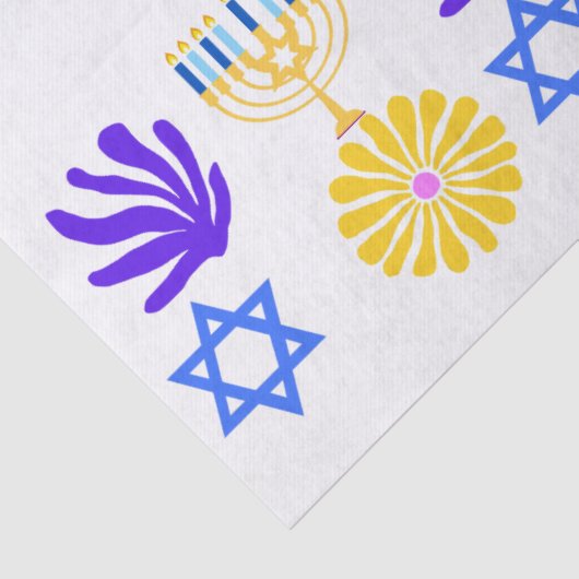 Hanukkah Wrapping Paper – Menorah, Star of David 薄葉紙 (詳細)