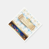 Hanukkiah Happy Hanukkah Jewish dreidel Menorah スタンダードカクテルナプキン (角)