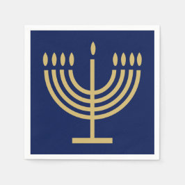 Hanukkiah Happy Hanukkah Jewish dreidel Menorah スタンダードカクテルナプキン