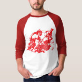 HANUMAN -仏教及びヒンズー教の神の戦い Tシャツ (正面)