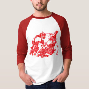 HANUMAN -仏教及びヒンズー教の神の戦い Tシャツ
