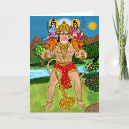 Hanuman Greeting Card カード (正面)