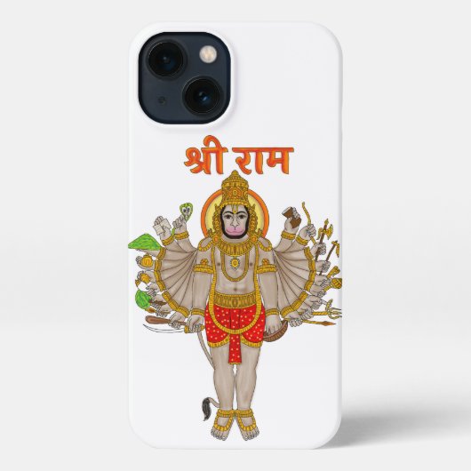 Hanuman Phone Cover iPhoneケース (裏面)