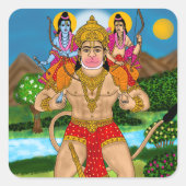 Hanuman Sticker スクエアシール (正面)