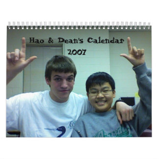 Hao及びCalendar 2007年学部長の カレンダー