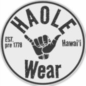 HAOLE衣服EST pre 1778 SHAPA HAWAII シール (正面)