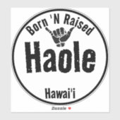 HAOLE 'Nは生まれ部族のシャカハワイを育てた シール (シート)