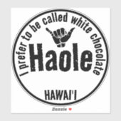 HAOLE - WHITE CHOCOLATE SHAKA HAWAII シール (シート)