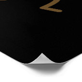 Hap-bean-ness おもしろい Bean Pun Dark BG ポスター (角)