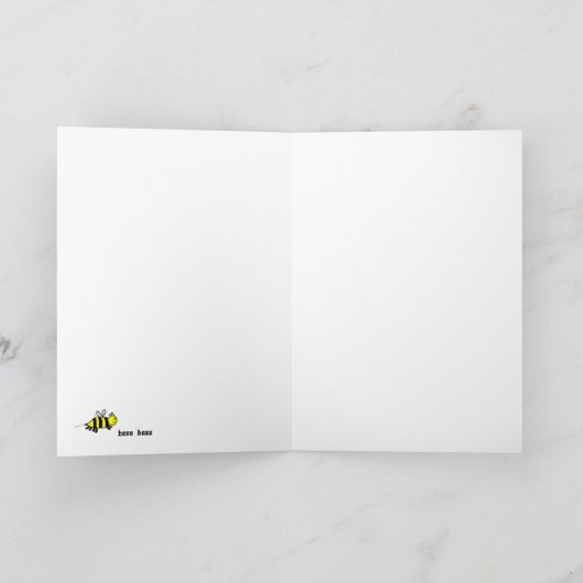 HAP「BEE」誕生日 カード (内部)