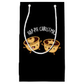 Hap-pieクリスマスパイおもしろいプンダークBG スモールペーパーバッグ (正面)