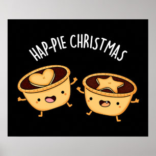 Hap-pieクリスマスパイおもしろいプンダークBG ポスター