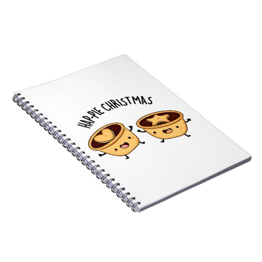 Hap-Pieクリスマスパイおもしろいプン ノートブック (右側)