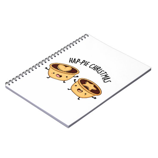 Hap-Pieクリスマスパイおもしろいプン ノートブック (左側)