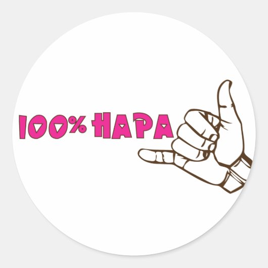 Hapaスタンプ100% ラウンドシール (正面)