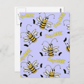 HapBEEビーコラージュ誕生日 ポストカード (正面/裏面)