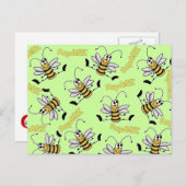 HapBEEビーコラージュ誕生日 ポストカード (正面/裏面)