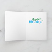 HapBEE誕生日（昆虫）マルハナバチ誕生日カード カード (内部)
