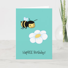 HapBEE (happy)誕生日ビーフラワー カード