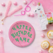 Hape Birthdae名パーソナライズされたプレート ペーパープレート (パーティー)
