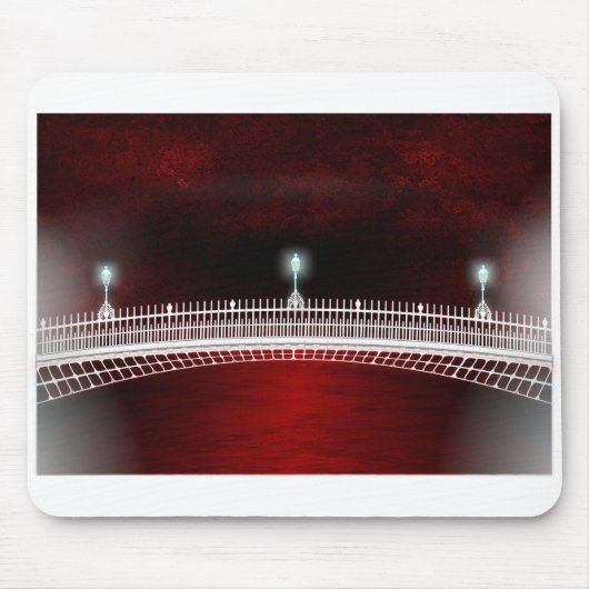 HAPENNY橋上の日没 マウスパッド (正面)