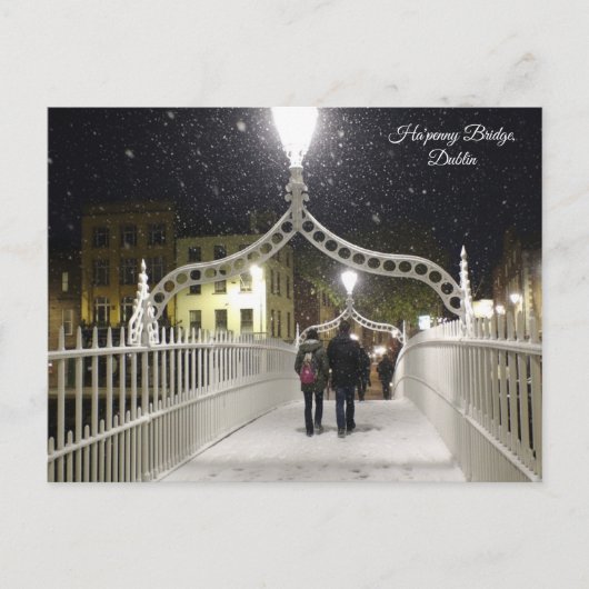 Ha'penny Bridge Dublin ポストカード (正面)