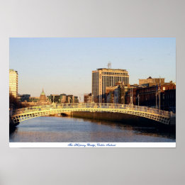 Ha'penny Bridge Dublin Ireland ポスター